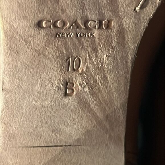 🔥🔥 COACH Waldorf Cinnamon Tan Leather Ankle Boots Booties Women Sz 10B - EUC - Picture 12 of 14